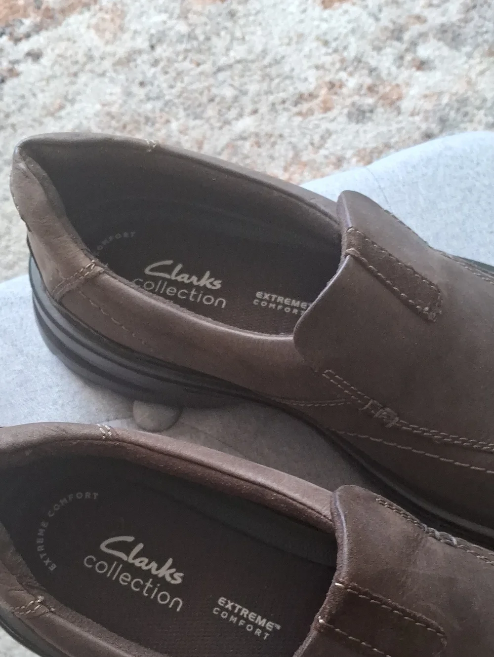 Clarks Men's Brown Slip-On Comfort Loafers